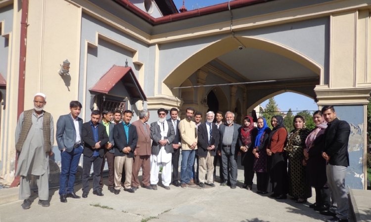 National Archive of Afghanistan team with Francis Richard